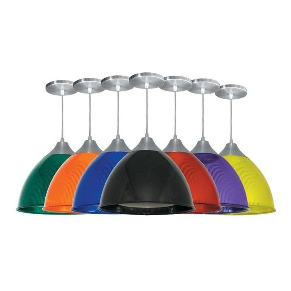 9X Pendente Prismático Poptem Gota 12 Vermelho