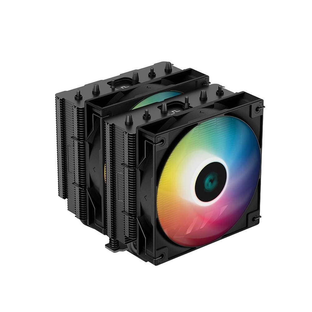 Cooler Para Cpu Deepcool Ag620 Bk Argb Dual Tower Preto 12Cm