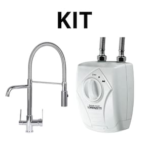 Kit Torneira Monocomando com Entrada p/ Filtro Cromada Cozinha + Aquecedor Lorenzetti Versátil 220V