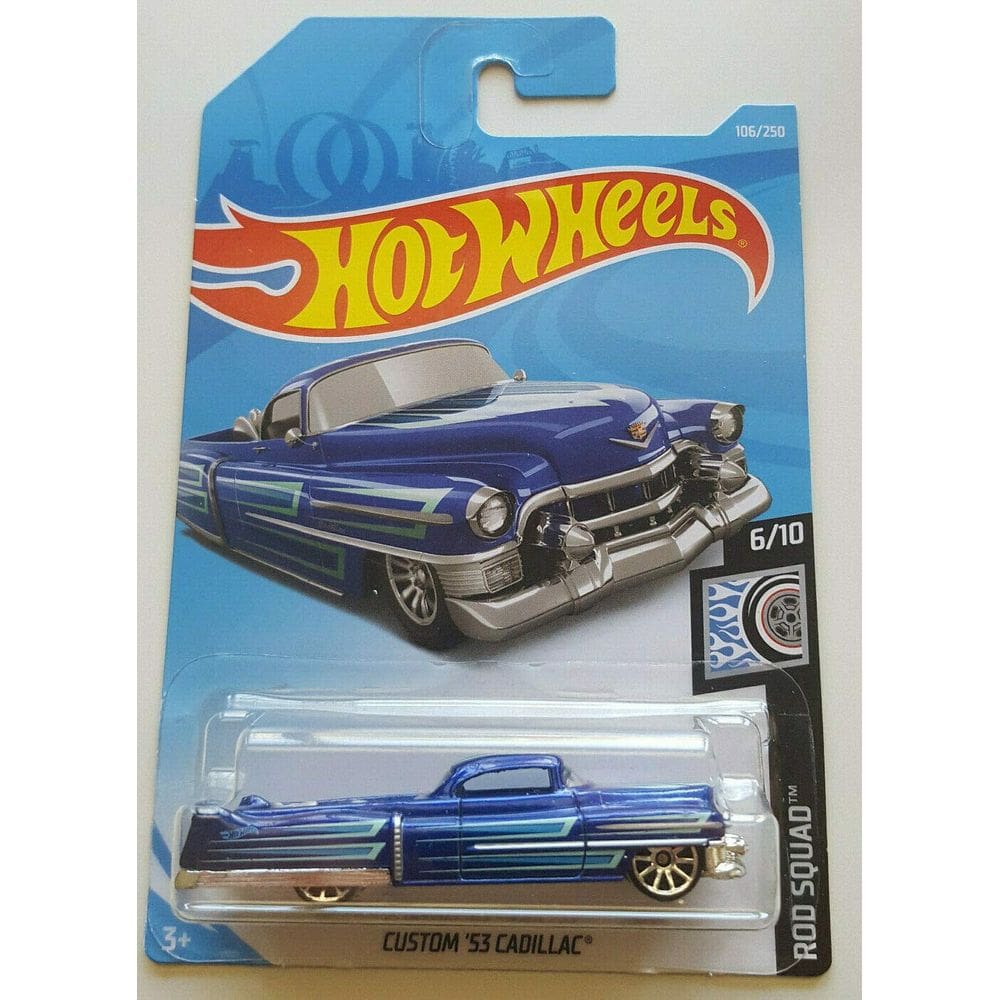 Carro de brinquedo Hot Wheels 2019 Mainline Rod Squad Custom `53 Cadill