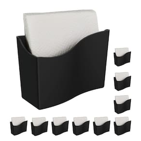 Kit 10 Porta Guardanapo Pequeno Organizador Mesa Restaurante Cozy Preto - 10500 Coza