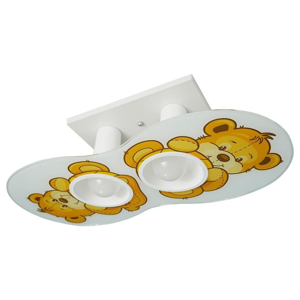Lustre Luminária Plafon Urso Decoração Quarto Bebê Infantil