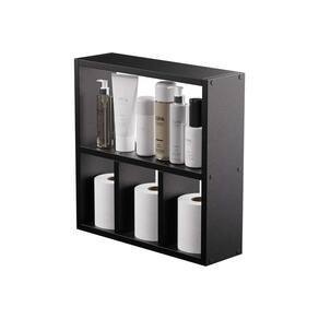 Nicho Decorativo Organizador para Banheiro Preto 40cm Nancy