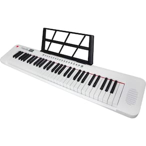 Teclado Musical Portátil 61 Teclas Rhythmic50WH Branco