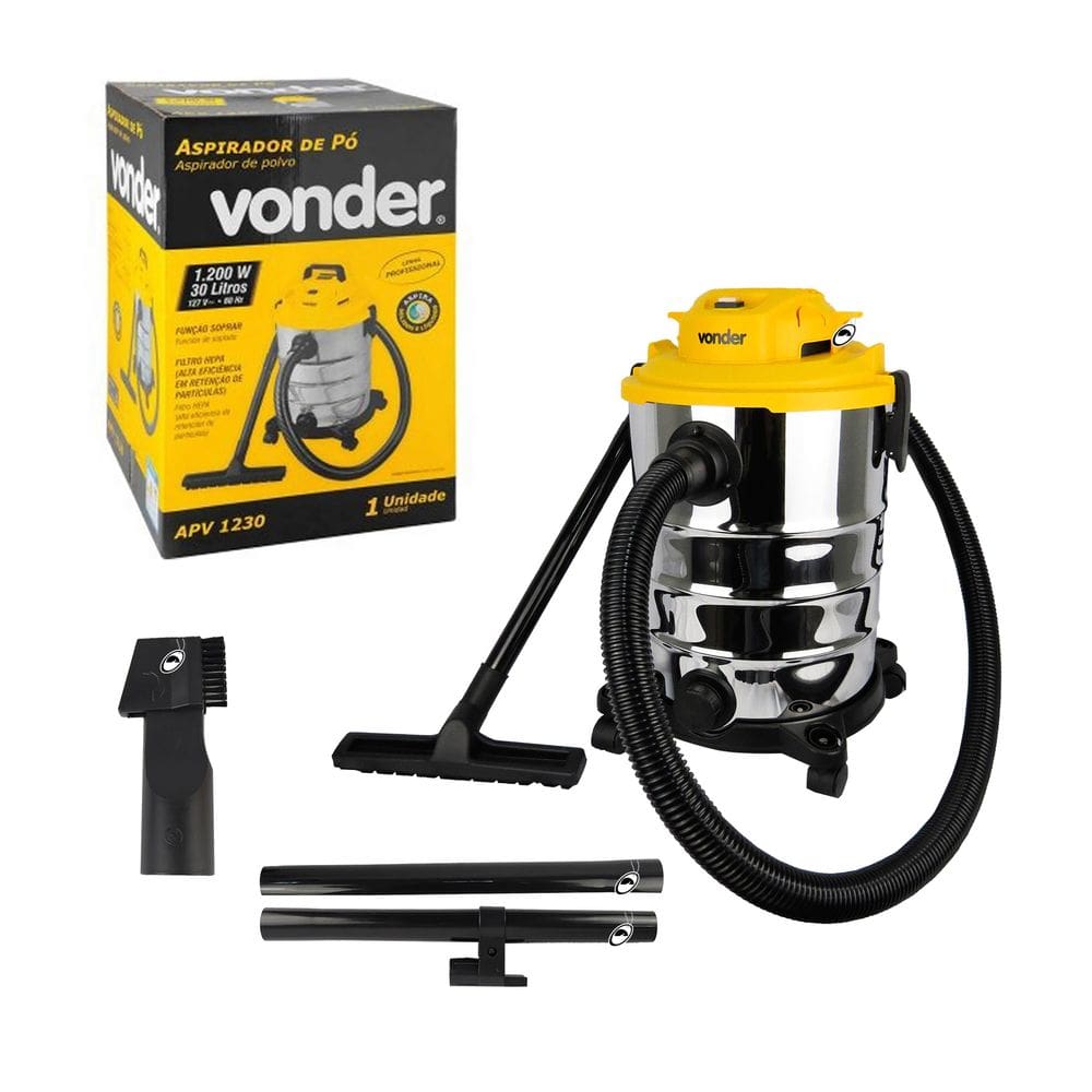 Aspirador De Pó e Líquidos 1200W 30 Litros APV 1230 127V Vonder