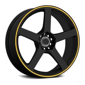 Faixa Refletiva De Roda Para Carro Aro 14 Ao 22 5Mm Amarelo
