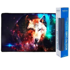 Mouse Pad Gamer Extra Grande Lobo Dobrável