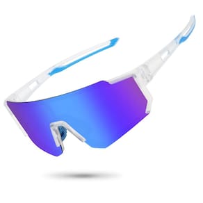 Óculos de sol esportivos polarizados STORYCOAST UV400 Clear Frame