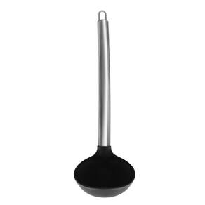 Concha De Silicone Preta Com Cabo De Metal.
