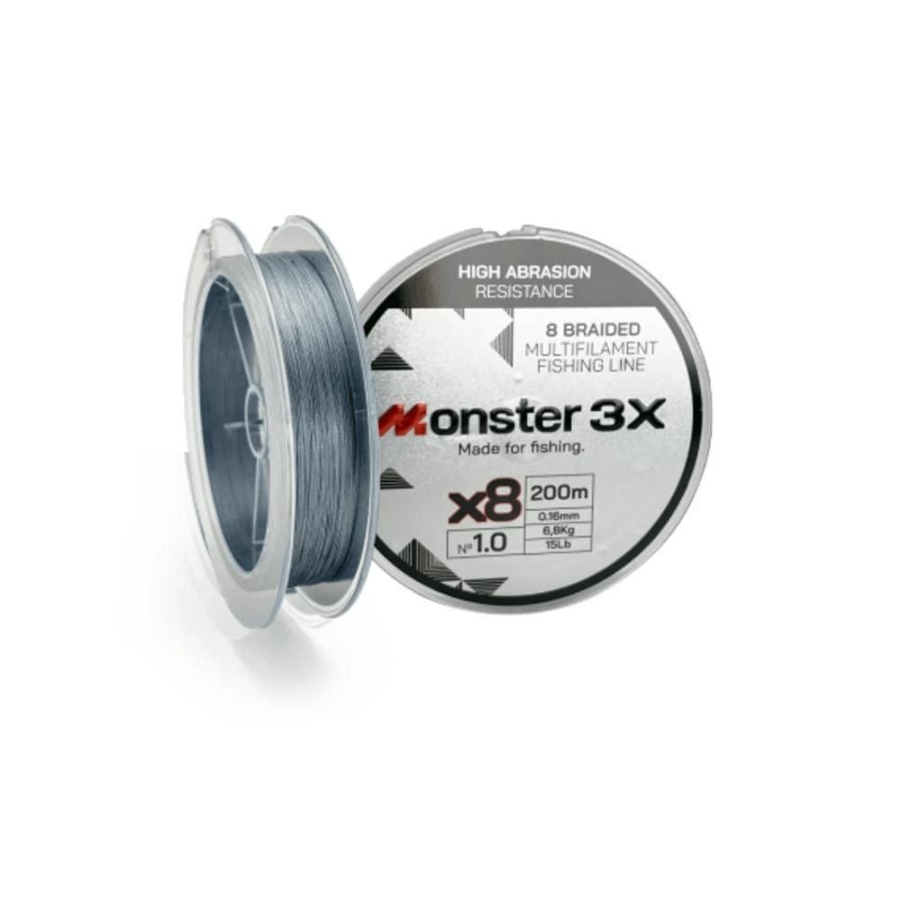 Linha Multi Monster 8X Cinza 0.8 0,14Mm 12Ib 5,5Kl 200 Mts