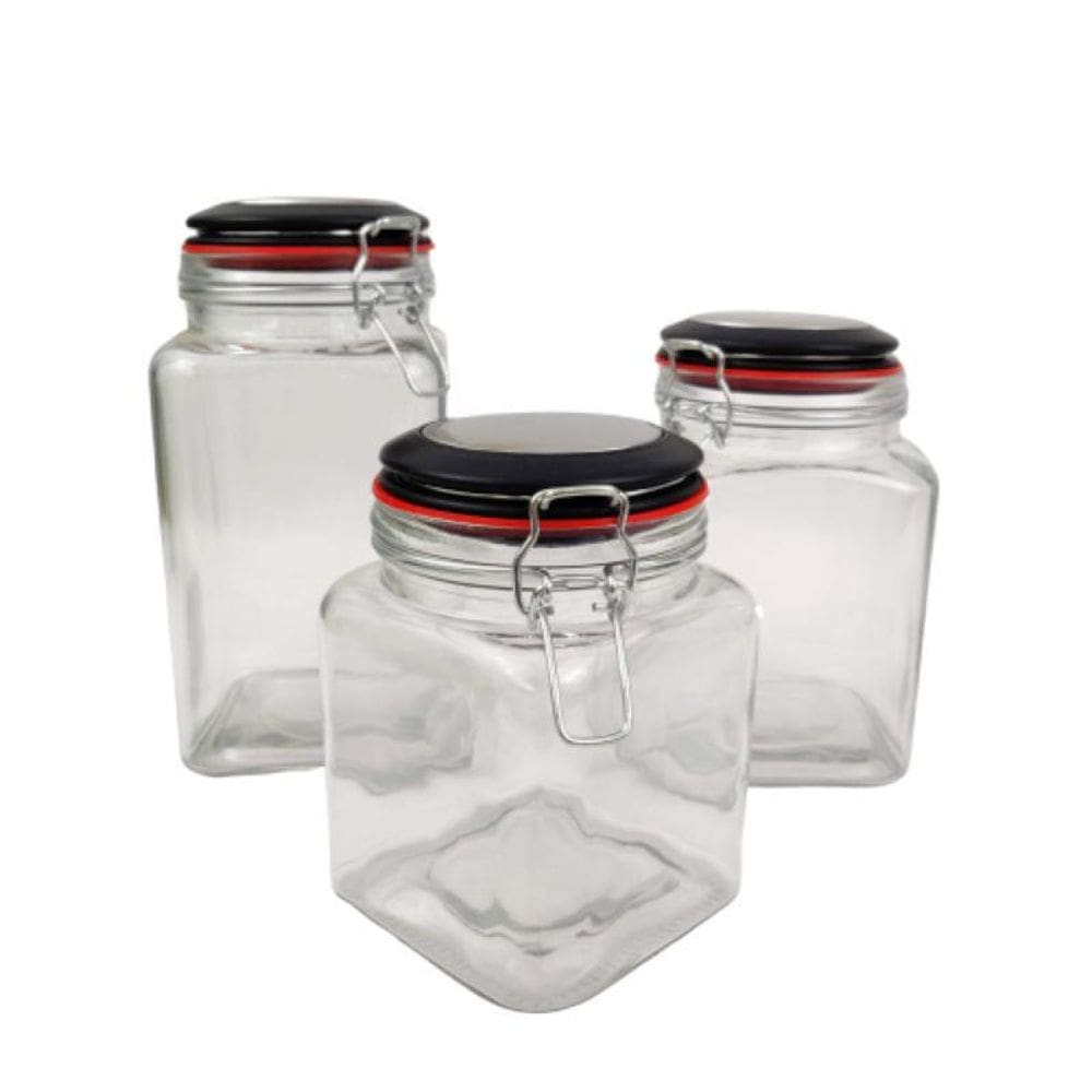 Potiche Pote Porta Mantimentos 0,9/1,2/1,5L Transparente Pto
