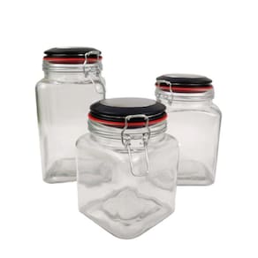 Potiche Pote Porta Mantimentos 0,9/1,2/1,5L Transparente Pto