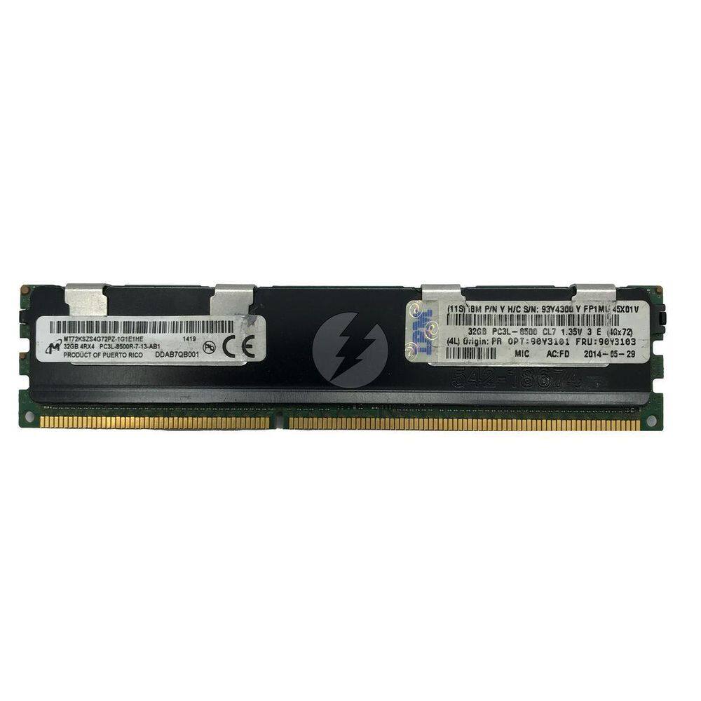Memória Ddr3L Micron Mt72Kszs4G72Pz-1G1E1He 32Gb 1066 Rdimm