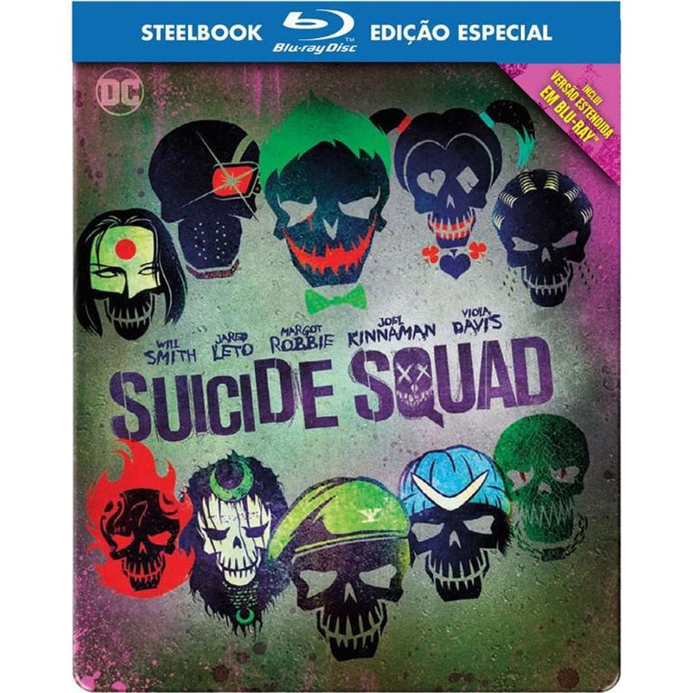 DVD Blu-Ray - Esquadrão Suicida  Steelbook