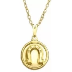 Colar Cordão Ferradura Country Folheado Ouro 18k