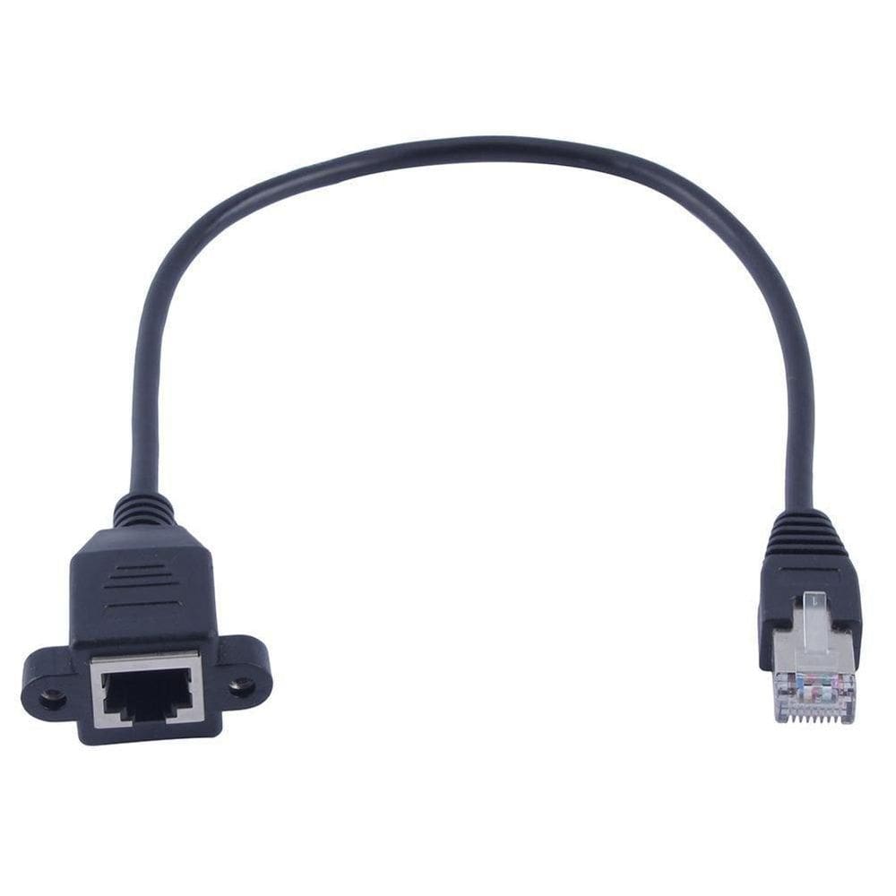 Cabo Extensão Rj 45 Macho E Fêmea 50Cm Para Painel