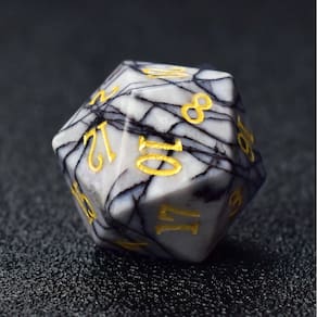 Conjunto de dados Gemstone DND RULE DICE 7PCS poliédrico para masmorras