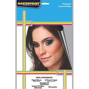 Papel Fotografico Inkjet A4 Glossy Dupla Face 180G