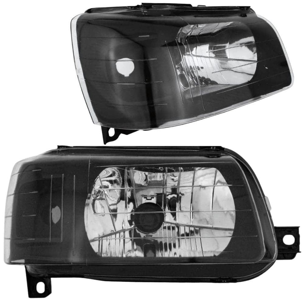 Farol Fiat Uno Fiorino 2004 Até 2013 Mascara Negra