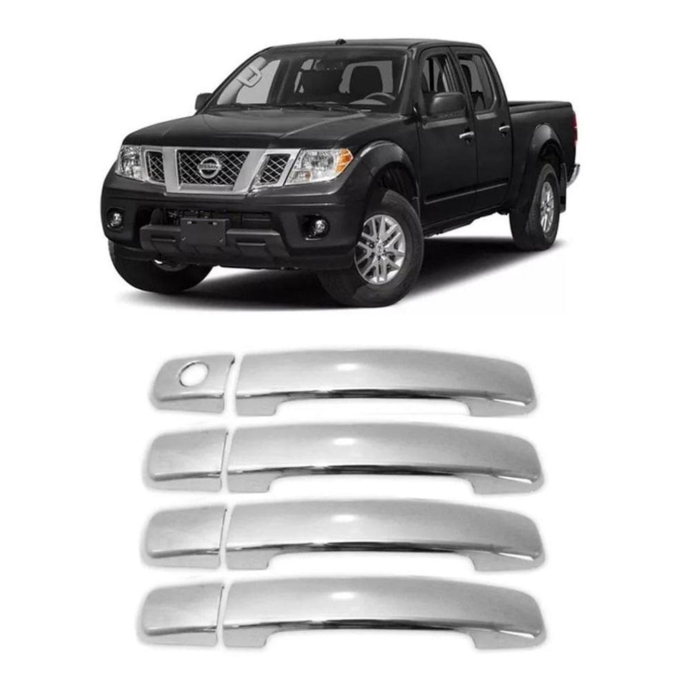 Kit Aplique Cromado Capa Maçanetas Nissan Frontier 2008-2016