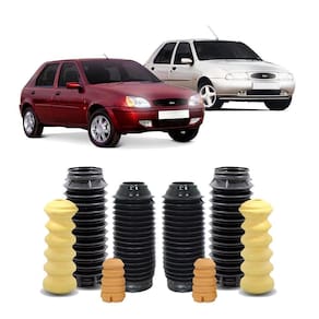 4 Batente Coifa Dianteiro Traseiro Ford Fiesta 1996 Até 2002