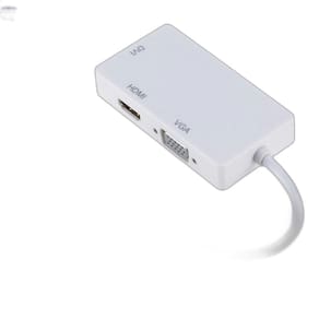 Conversor Mini Displayport Dp Macho 1X3 Para Hdmi Dvi Vga