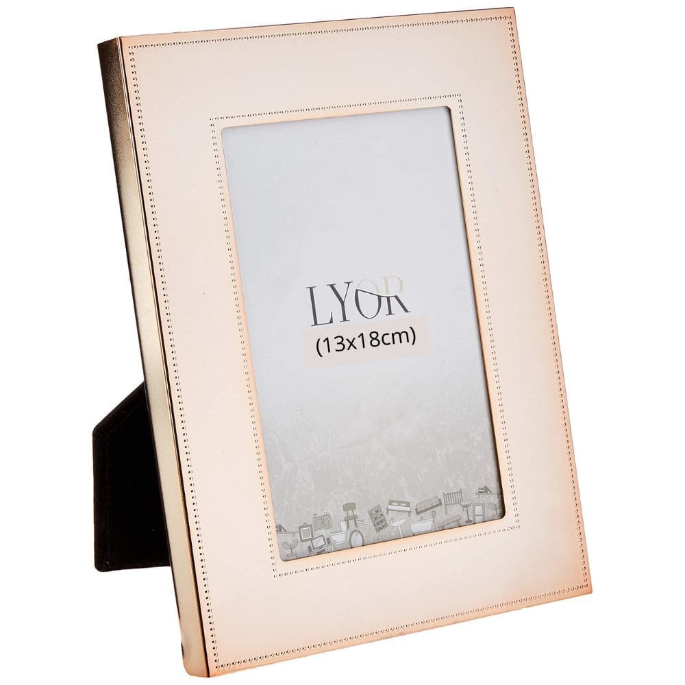 Porta Retrato de Aço Denver Rose Gold 13x18 Cm R.4343 Lyor