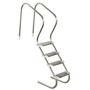 Escada Para Piscina Confort 2 Polegadas 4 Degraus Inox Duplo - Sodramar