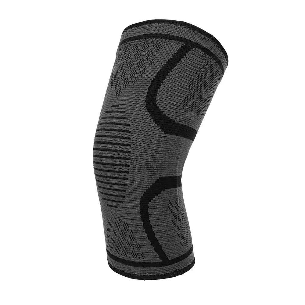 Joelheira Cinta Apoio De Joelho Compressão Antiderrapante Fitness Esporte Caminhada Preto