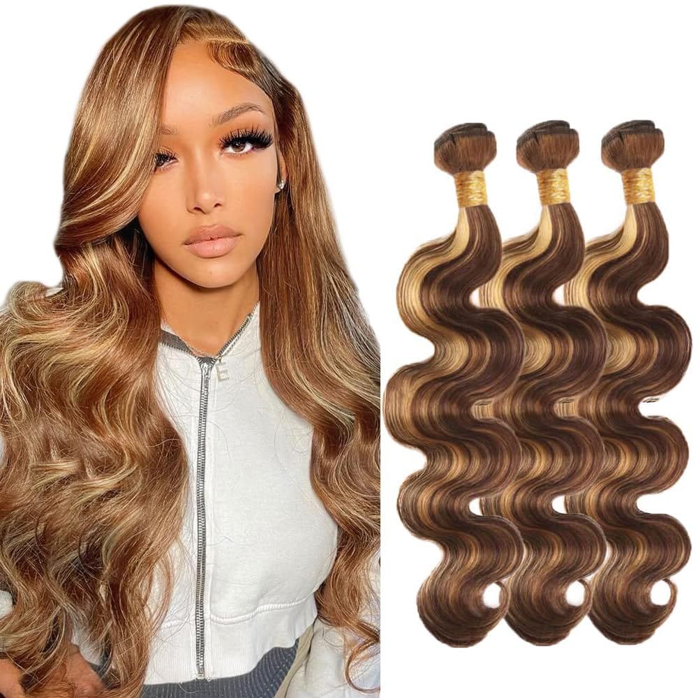 Pacotes de cabelo humano HRCeyOCR P4/27 Blonde Body Wave 50g