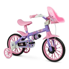 Bicicletinha Infantil Minnie Aro 12 Menina com Rodinha