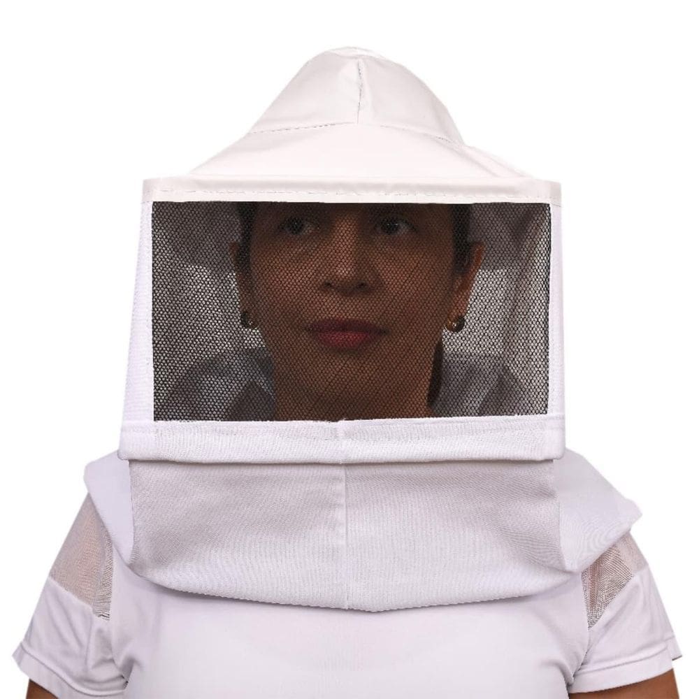 Máscara Branca Especial Brim Apicultor Chapéu