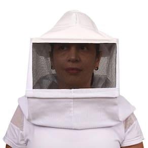 Máscara Branca Especial Brim Apicultor Chapéu