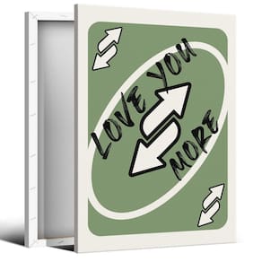 Arte de parede abrtolpffo Trendy Sage Green Love You More 40x60cm