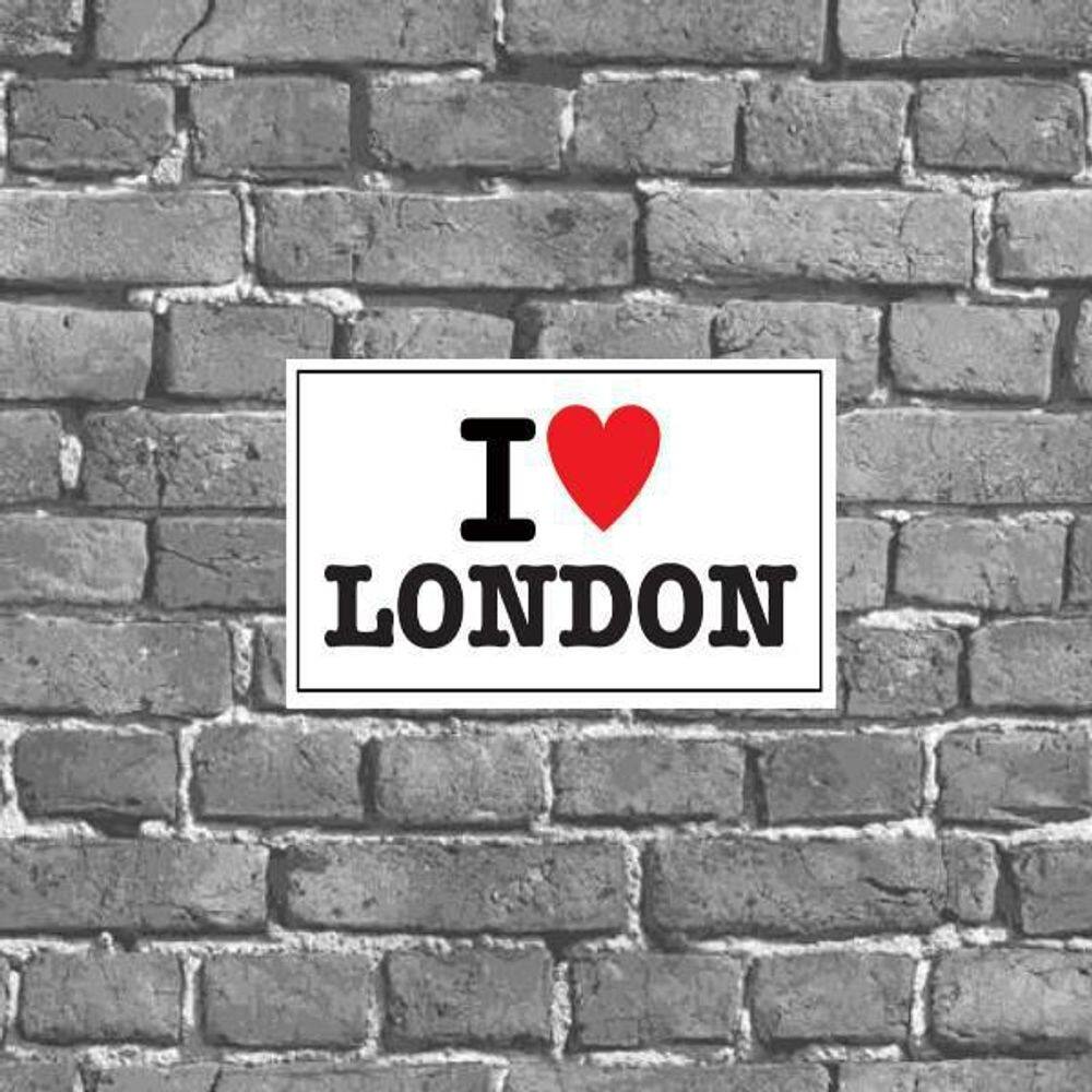 Placa Decorativa I Love London 18X27Cm