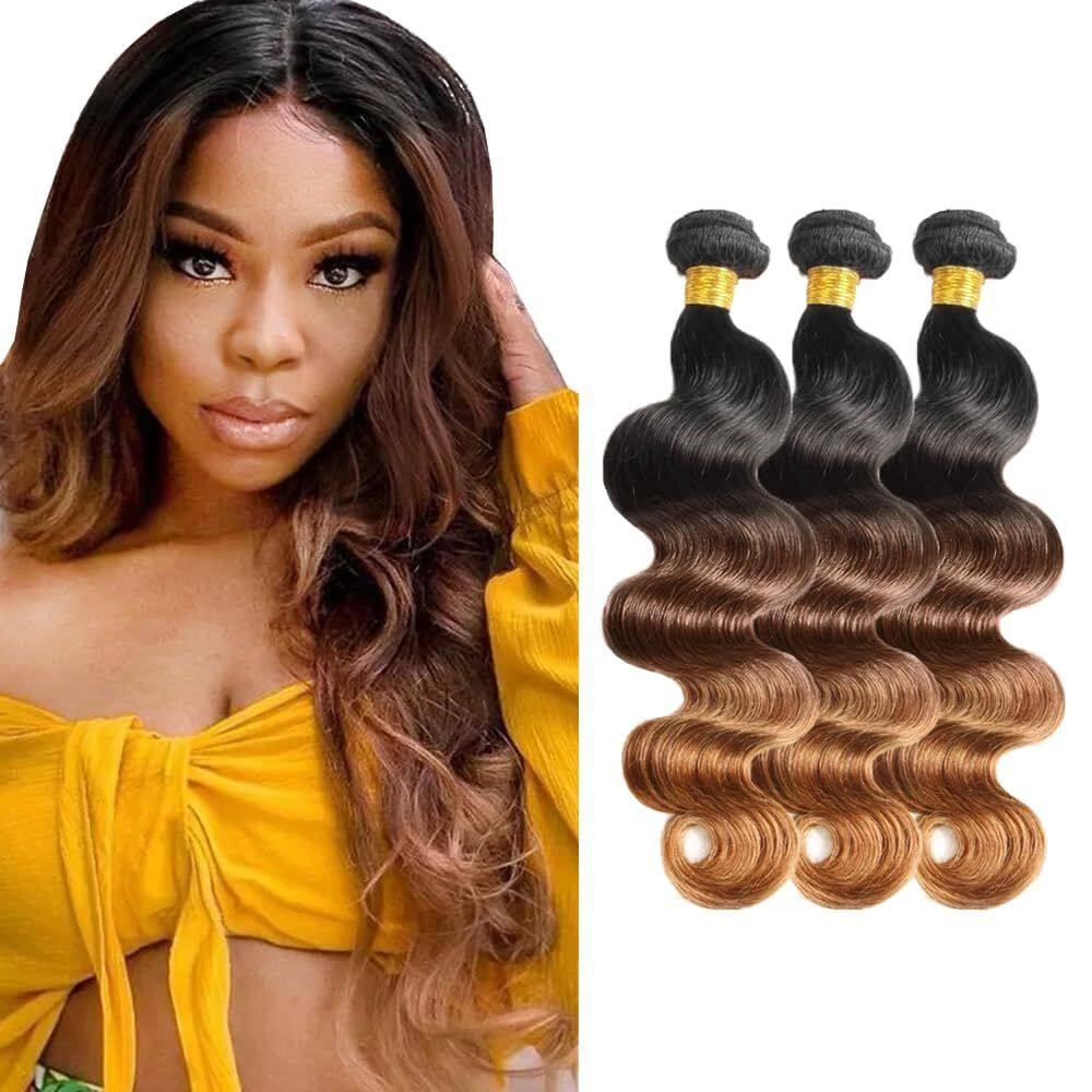 Pacotes de cabelo Leruikair Omber Body Wave 25cm 30cm 35cm