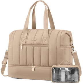 Mochila de viagem LOVEVOOK Puffer Weekender 70L para mulheres