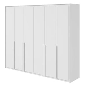 Guarda Roupa Casal Imperatore 6 Portas com KIt Sapateira Branco Brilho - Lopas