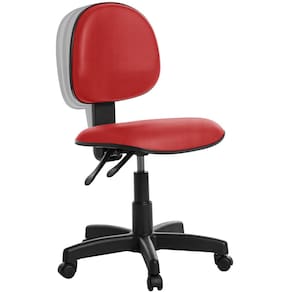 Cadeira Escritorio Executiva Com Back Courissimo Vermelho