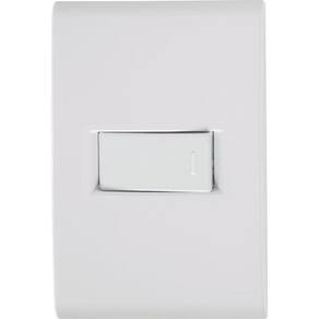 Conjunto 1 Interruptor Simples Horizontal 10A 250V Branco