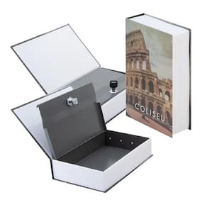 Kit 10 Livro Cofre Camuflado Decoração Com Chave Porta Joias