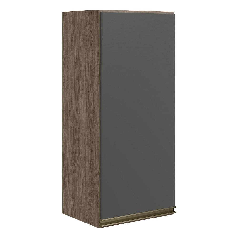 Armario Aereo 1 Porta MDF 30 cm Kali 12201 Carvalho Toq Chumb0 Nicioli