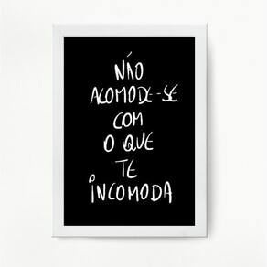 Quadro Decorativo 33x24cm - Moldura Preta