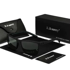 Óculos Polarizados Para Homens E Mulheres Design Esportivo Uv400 Preto Verde