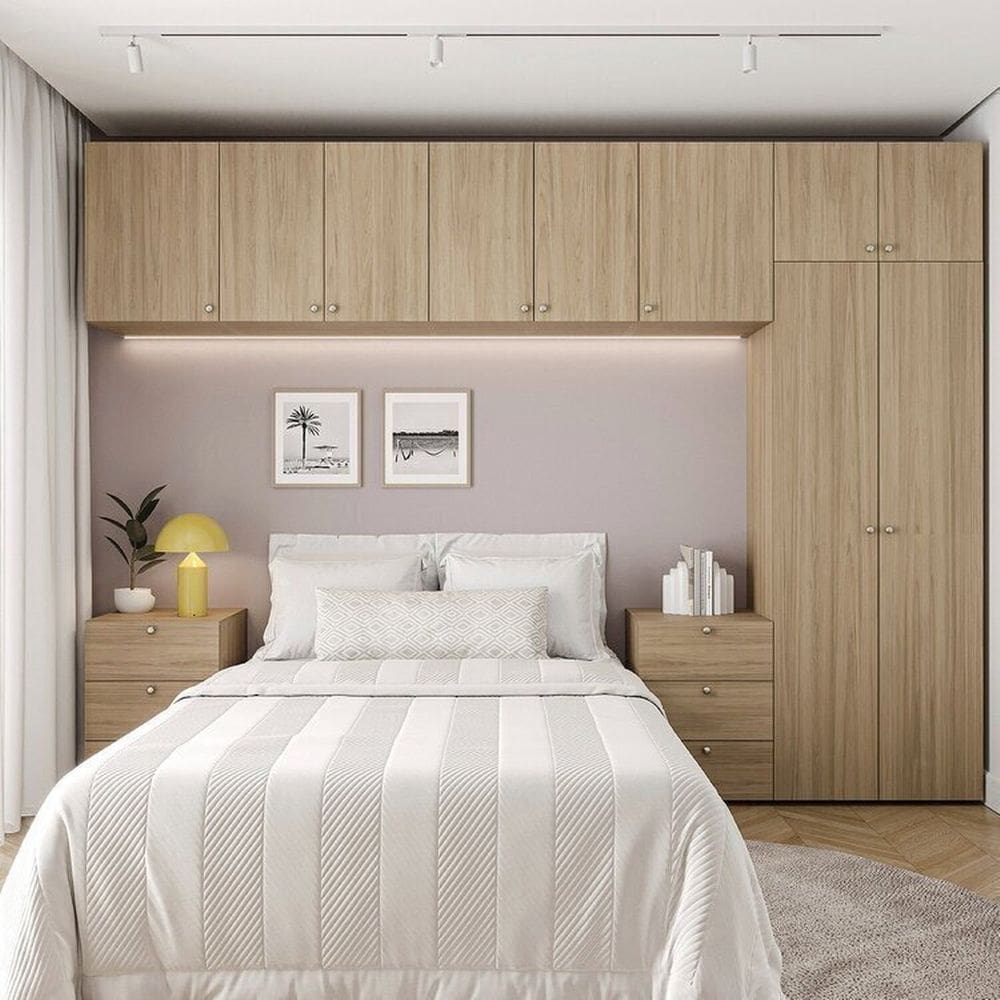 Guarda-Roupa Modular 8 Módulos 10 Portas 6 Gavetas Frame CabeCasa MadeiraMadeira Acácia