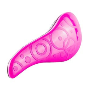 Escova De Cabelo Preto/Pink Desembaraçante Com Cabo
