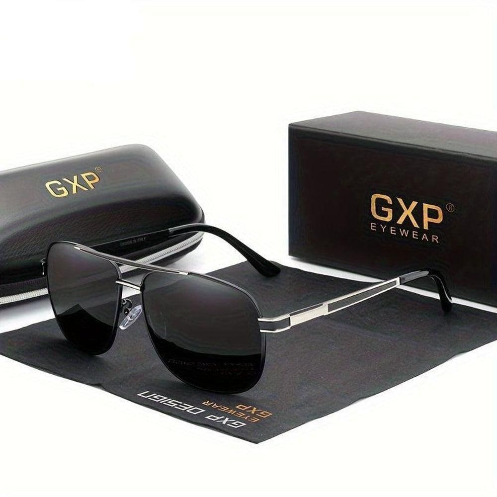 Óculos Piloto Armação De Alumínio Com Lentes Uv Prata