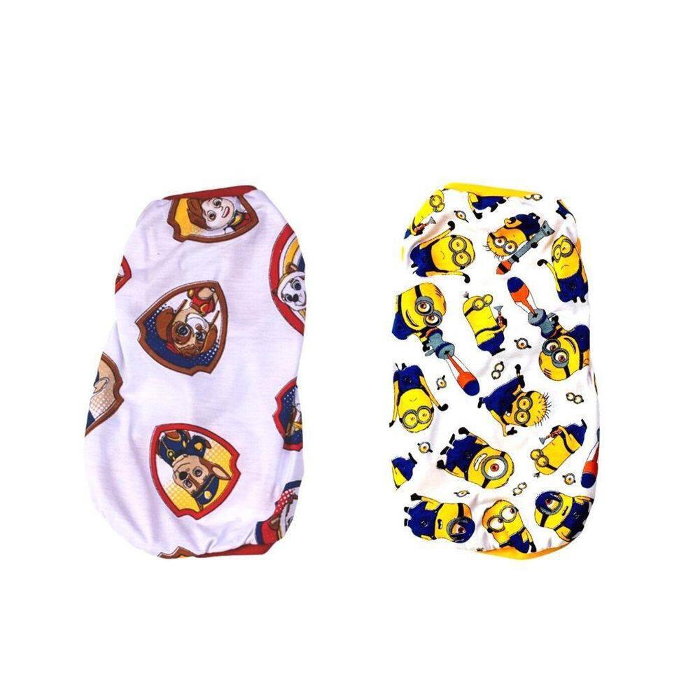 Kit 2 Roupas Para Cães - Pijamas Estampados Gg