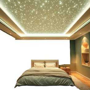 Kit Teto Estrelado 300 Fibras Ótica Rgb Iluminação Led