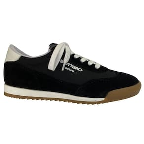 Tênis Bottero 370802 Feminino Preto/Branco em couro casual